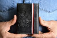 Portfel Męski Skórzany GODŁO FLAGA Patriotyczny RFID