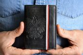 Portfel Męski Skórzany GODŁO FLAGA Patriotyczny RFID