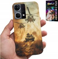 ETUI DO OPPO RENO7 4G - HELIKOPTER WOJSKOWY CZOŁG MILITARIA CASE