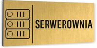 Tabliczki różne wzory SERWEROWNIA Piktogram Tablica informacyjna Aluminium