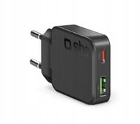 Ładowarka sieciowa SBS Slim 30W USB-C PD USB-A Czarny