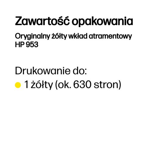 Tusz HP 953 yellow do 700str. Instant Ink na Arena.pl