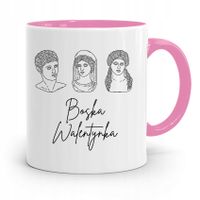 Kubek Różowy Na Walentynki Boska Walentynka Z Nadrukiem Ze Zdjęciem