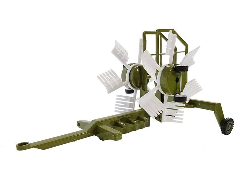 Traktor z Przyczepką, Zgrabiarką i Cysterną Czerwony zdjęcie 4