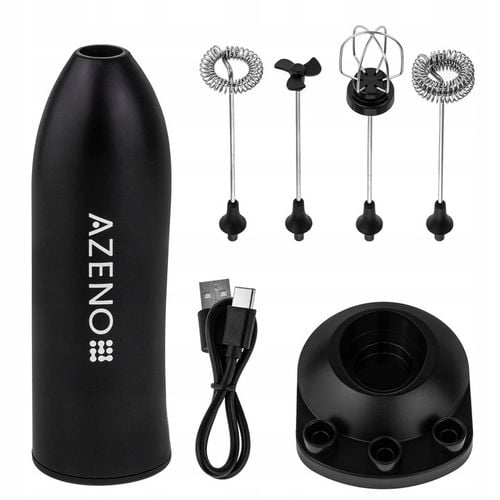 ELEKTRYCZNY SPIENIACZ DO MLEKA RĘCZNY 4W1 MINI UBIJACZKA DO MLEKA KAWY na Arena.pl