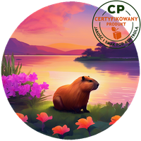 Opłatek waflowy na tort - Kapibara