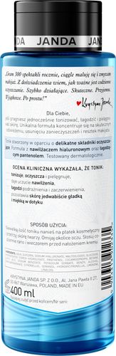 JANDA TONIK DO TWARZY NAWILŻAJĄCY I ODŚWIEŻAJĄCY 400 ML na Arena.pl