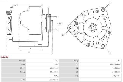Alternator AS-PL A5243 na Arena.pl
