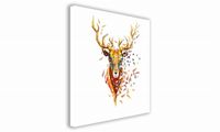 OBRAZ NA PŁÓTNIE 025 Geometryczny jeleń 50x50cm