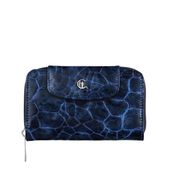 Damski portfel skórzany Canaletto granatowy lakierowany PD1445s286 RFID