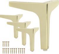 Trójkątne metalowe nóżki meblowe zamienne do szafki zestaw 4 szt 10cm