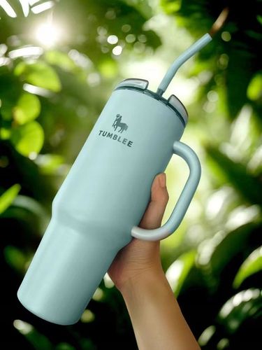 KUBEK TERMICZNY ZE SŁOMKĄ NA KAWĘ HERBATĘ DO SAMOCHODU SZCZELNY 1200 ml na Arena.pl