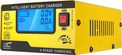 SZYBKI PROSTOWNIK ŁADOWARKA 6V/12V 15A AKUMULATORÓW SAMOCHODOWYCH, ŻELOWYCH na Arena.pl