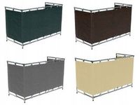 Osłona balkonowa brązowa 0,8m x 7m.