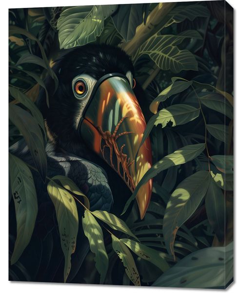 Obraz 70x90cm Skryty Tukan zdjęcie 1