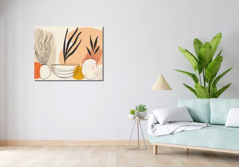 Obraz 90x70cm Szkice Botaniczne zdjęcie 2