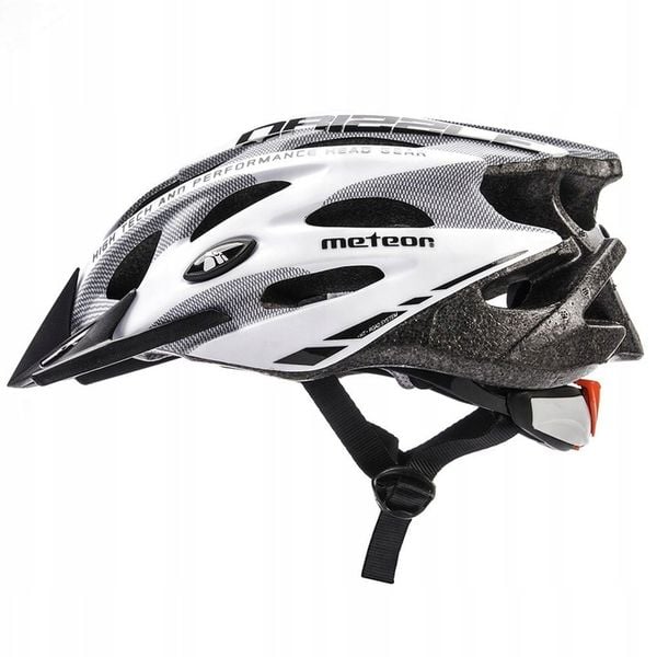 KASK ROWEROWY METEOR MV29 DRIZZLE M 55-58 odpinany daszek siatka od owadów zdjęcie 1