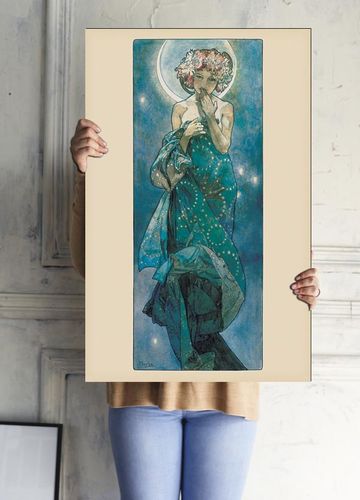 Alfons Mucha Księżyc - Secesja - plakat 61x91,5 cm na Arena.pl