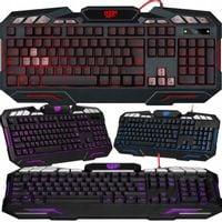 KLAWIATURA PODŚWIETLANA DLA GRACZY GAMINGOWA LED