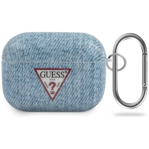 Etui Guess Jeans Collection na AirPods Pro - niebieskie na Arena.pl