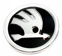 3D SKODA EMBLEMAT ZNACZEK POŁYSK 90mm OCTAVIA SUPERB FABIA RAPID YETI