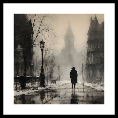 Plakat 40x40cm Mgła nad Londynem na Arena.pl