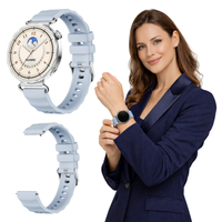 Pasek do Huawei Watch GT4 5 6 41mm Classic Elegant opaska zegarek niebieski