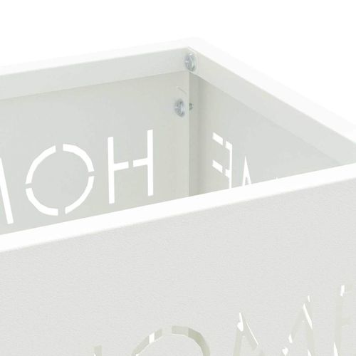 Stojak na parasol Biały 15.5 x 15.5 x 49 cm Stal na Arena.pl