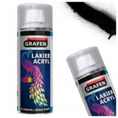 Lakier w sprayu Czarny Mat Acryl GRAFEN Professional RAL9005 Farba czarna