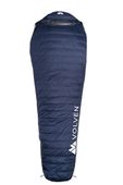 Śpiwór puchowy turystyczny kempingowy Volven Narvi 400 Prawy - niebieski