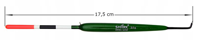 SPŁAWIK PRZELOTOWY boczny Z BALSY 2,0 g/ 17,5 cm SHARK zdjęcie 2