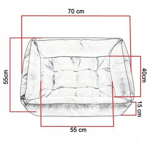 Legowisko dla psa kanapa 70x55 LEN na Arena.pl