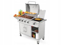 Grill gazowy na propan-butan Koler Relish v3 16kW 5 Palników Srebrny