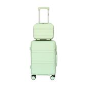 19038 komplet WALIZKA + KUFEREK podróżne do samolotu ABS na 4 kółkach