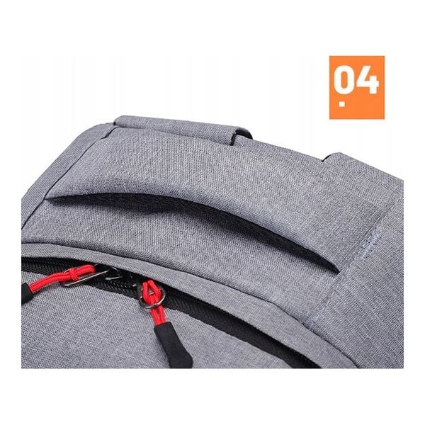 Plecak sportowy USB szary PL150WZ2 zdjęcie 6