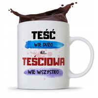 Kubek Prezent Dla Teściowej Wie Wszystko Prezent Z Nadrukiem Ze Zdjęciem