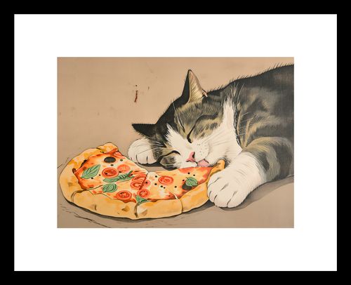 Plakat 18x13cm Pizza Dla Kota na Arena.pl