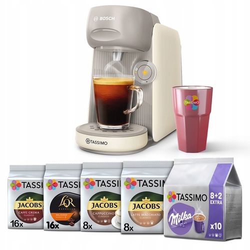 Ekspres do kawy na kapsułki Tassimo Bosch Finesse 5x Tassimo + kubek GRATIS na Arena.pl