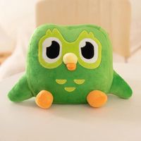 Zielona sowa pluszowa Kawaii Duolingo