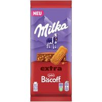 CZEKOLADA MLECZNA MILKA EXTRA BISCOFF 190g