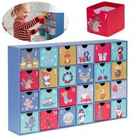 Kalendarz adwentowy z szufladkami 24szt. dekoracja świąteczna