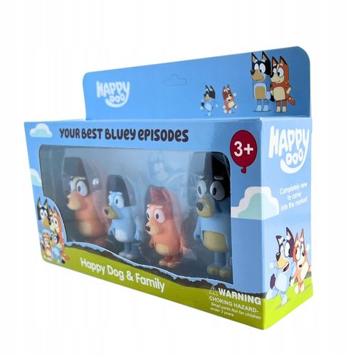 BLUEY I BINGO ZESTAW FIGUREK RODZINA BLUEY 4SZT na Arena.pl