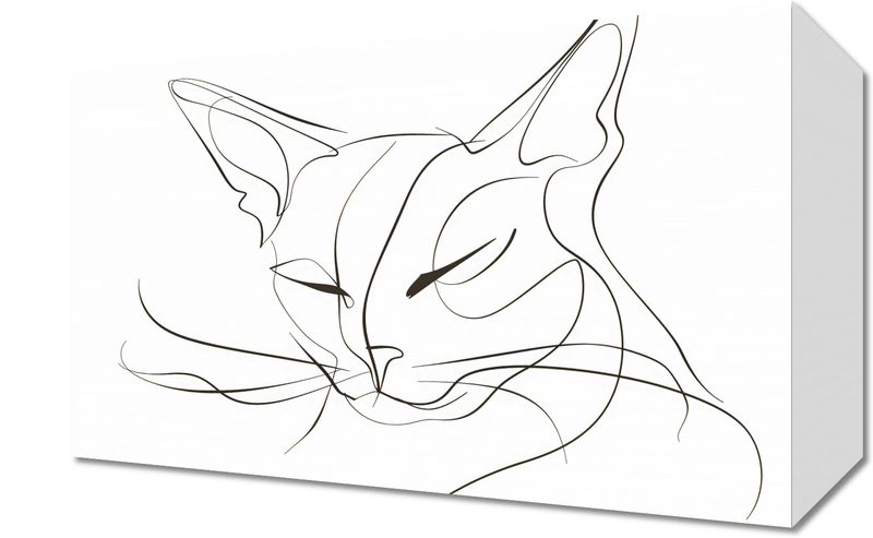 Obraz 30x20cm Linijny Kot zdjęcie 1