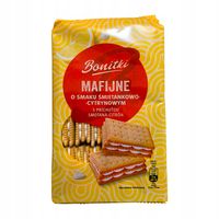 Ciastka Bonitki o smaku śmietankowo-cytrynowym 330g Mafijne