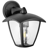Ogrodowa LAMPA elewacyjna IGMA 311870 Polux zewnętrzna OPRAWA outdoor retro ścienna IP44 czarna przezroczysta