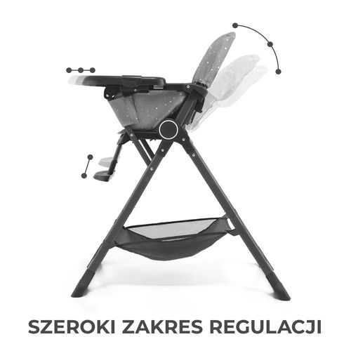 Krzesełko do karmienia FOLDEE Szare na Arena.pl