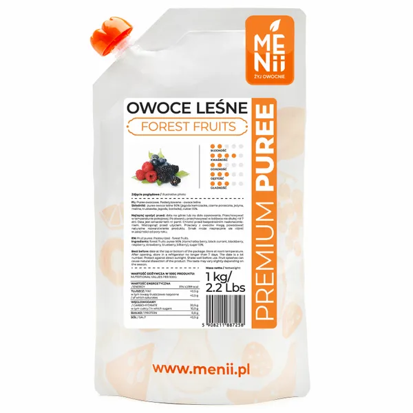 Premium Puree Owoce Leśne 1kg zdjęcie 1