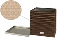 Donica z technorattanu z podstawką 46x46x46 RD18