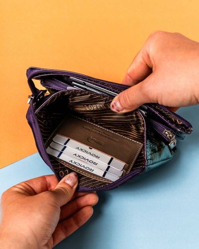 duży portfel damski na zamek z breloczkiem w zestawie - lorenti na Arena.pl