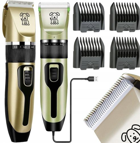 MASZYNKA DO STRZYŻENIA PSÓW PSA KOTA ZWIERZĄT ZESTAW CICHA PROFESJONALNA na Arena.pl